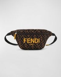Fendi Ff Logo Utility Belt Bag in Brown