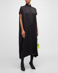Balenciaga - Bb Monogram Rawcut Dress - Lyst