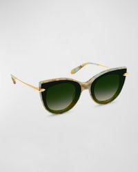Krewe - Laveau Nylon Acetate & Metal Cat-Eye Sunglasses - Lyst