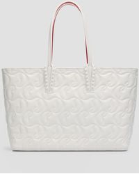 Christian Louboutin - Cabata Small Tote In Cl Embossed Nappa Leather - Lyst