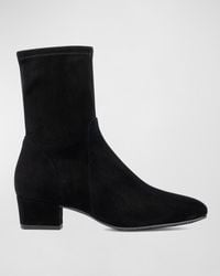 Aquatalia - Stassi Stretch Suede Ankle Boots - Lyst
