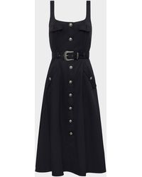 L'Agence - Tazia Scoop-Neck A-Line Dress - Lyst