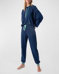Pj Salvage - Ocean Breeze Embroidered Jersey Pajama Set - Lyst
