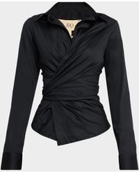 JBQ - Valentina Wrap Top - Lyst