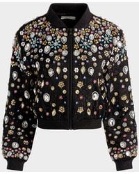 Alice + Olivia - Jackie Embellished Cropped Jacket - Lyst