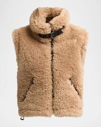 Sam. - Funnel Collar Sherpa Vest - Lyst