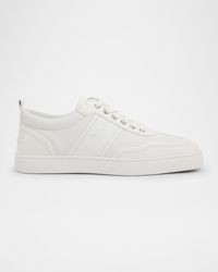 Christian Louboutin - Retero Grained Leather Low-Top Sneakers - Lyst