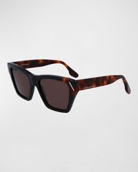 Victoria Beckham - Classic V Modified Square Acetate Sunglasses - Lyst