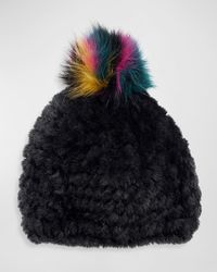 Fabulous Furs - Knitted Faux Fur Beanie - Lyst