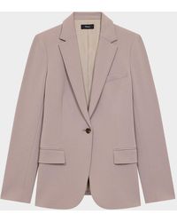 Theory - Admiral Crepe One-Button Staple Blazer - Lyst