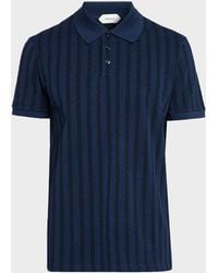 Versace - Apos;S Cotton Greca-Stripe Polo Shirt - Lyst