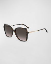 Carolina Herrera - Embellished Acetate & Metal Butterfly Sunglasses - Lyst
