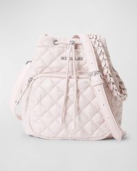 MZ Wallace - Crosby Quilted Nylon Bucket Bag - Lyst