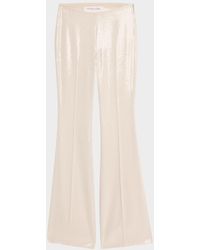 Michael Kors - Sequined Side Zip Flared Trousers - Lyst