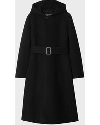 Burberry - Wool-cashmere Hooded Coat - Lyst