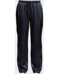 Majestic International - Apos;S Dotted Silk Lounge Pants - Lyst