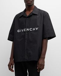 Givenchy - Boxy-Fit Logo Camp Shirt - Lyst