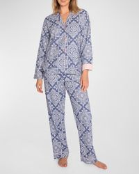 Pj Salvage - Printed Cotton Flannel Pajama Set - Lyst