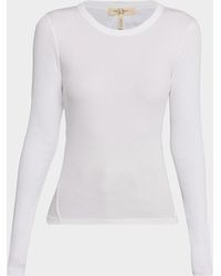 Rag & Bone - The Essential Ribbed Long-Sleeve Tee - Lyst