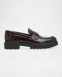 Tory Burch - Classic Leather Lug-Sole Loafers - Lyst