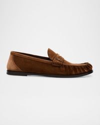 Saint Laurent - Ryan 05 Leather Penny Loafers - Lyst