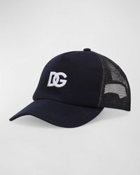 Dolce & Gabbana - Dg Embroidered Mesh Baseball Cap - Lyst
