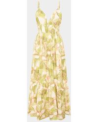 MISA Los Angles - Cintra Abstract Maxi Dress - Lyst