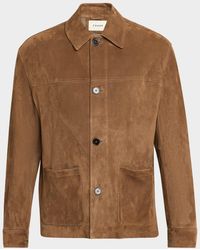 FRAME - Apos;S Suede Chore Coat - Lyst