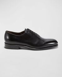 Ferragamo - Angiolo Lace-up Leather Dress Shoes - Lyst