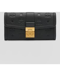 MCM - Tracy Logo-Embossed Leather Wallet On Chain - Lyst