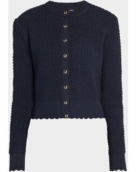 St. John - Re-Edition Slub Texture Knit Cardigan - Lyst