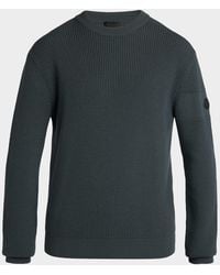 Moncler - Apos;S Wool Waffle-Knit Crewneck Sweater - Lyst