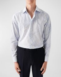Eton - Slim Fit Geometric-Print Dress Shirt - Lyst