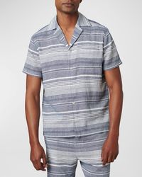 Joe's Jeans - Charlie Cotton Stripe Camp Shirt - Lyst