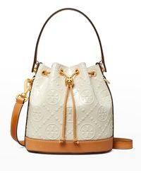 Tory Burch T Monogram Embossed Patent Leather Studio Shoulder Bag (SHF –  LuxeDH
