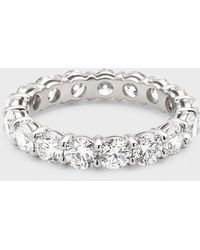Neiman Marcus - Platinum Round Diamond Eternity Ring Size 6 3/4 - Lyst