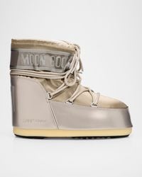 Moon Boot - Icon Glance Satin Low Snow Boots - Lyst