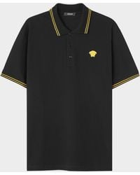 Versace - Pop Medusa Tipped Polo Shirt - Lyst