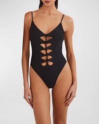 ViX - Solid Megan Brazilian One-Piece Swimsuit - Lyst