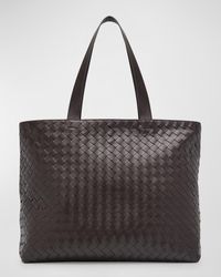 Bottega Veneta - Large Intrecciato Leather Tote Bag - Lyst