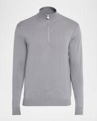 Kiton - Apos;S Wool Half-Zip Sweater - Lyst
