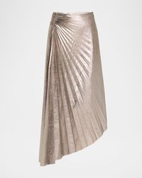 A.L.C. - Tracy Metallic Vegan Leather Skirt - Lyst