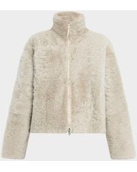 UTZON - Jeena Reversible Shearling Jacket - Lyst