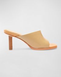 SCHUTZ SHOES - Zelda Leather Stiletto Mule Sandals - Lyst