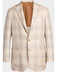 Kiton - Apos;S Plaid Cashmere-Blend Single-Breasted Blazer - Lyst
