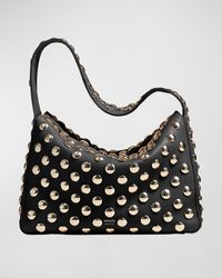 Khaite - Elena Studded Leather Shoulder Bag - Lyst
