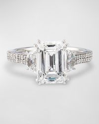 Neiman Marcus - Lab Grown Diamond 18K Mixed Cut Ring, 5.0Tcw, Size 6 - Lyst