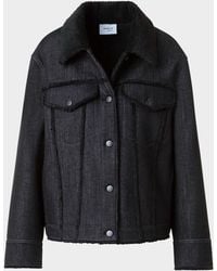 Akris Punto - Faux-Fur Trim Denim Jacket - Lyst