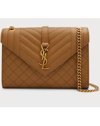 Saint Laurent - Envelope Triquilt Medium Ysl Shoulder Bag - Lyst