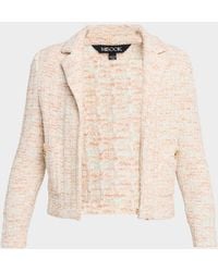 Misook - Heritage Melange Tweed Knit Jacket - Lyst